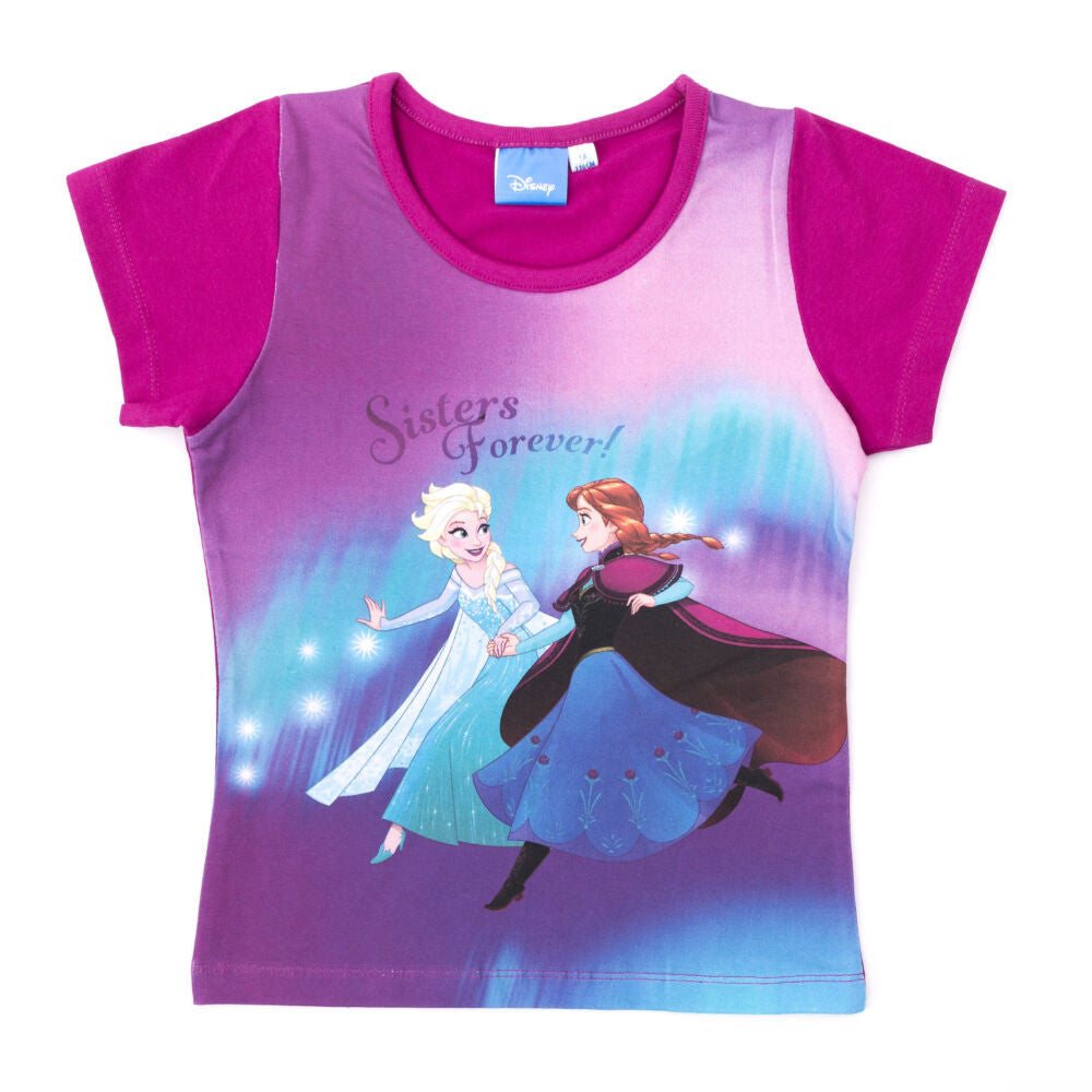 Frozen girls short sleeve t-shirt - cotton t-shirt - burgundy_104