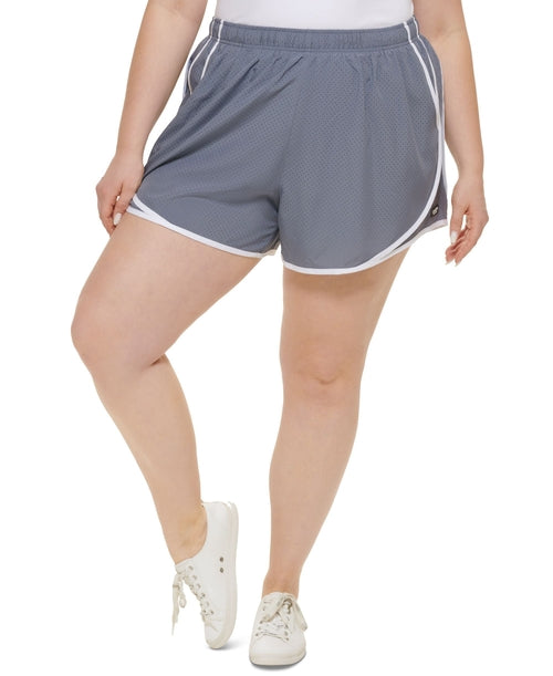 Calvin Klein Performance Womens Plus Size Smocked Waist Fitness